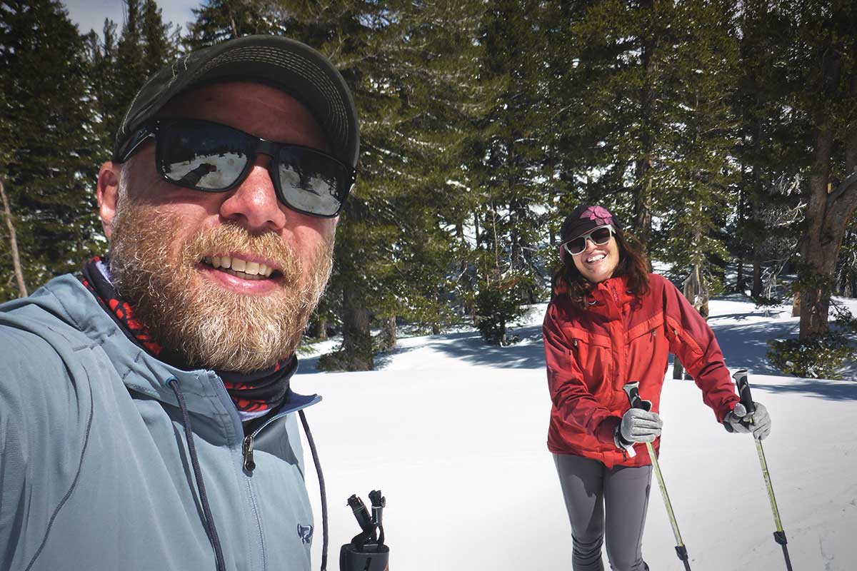 Cross-country skiing at Carson Pass